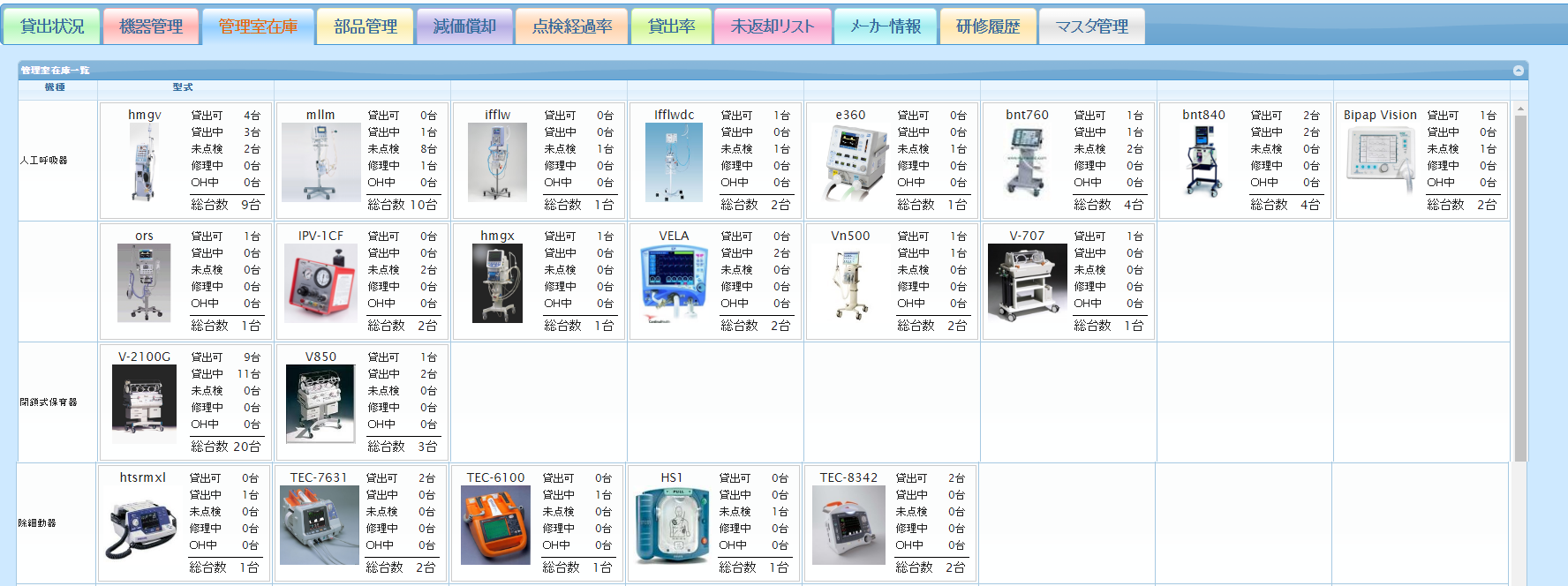 医療機器管理システム